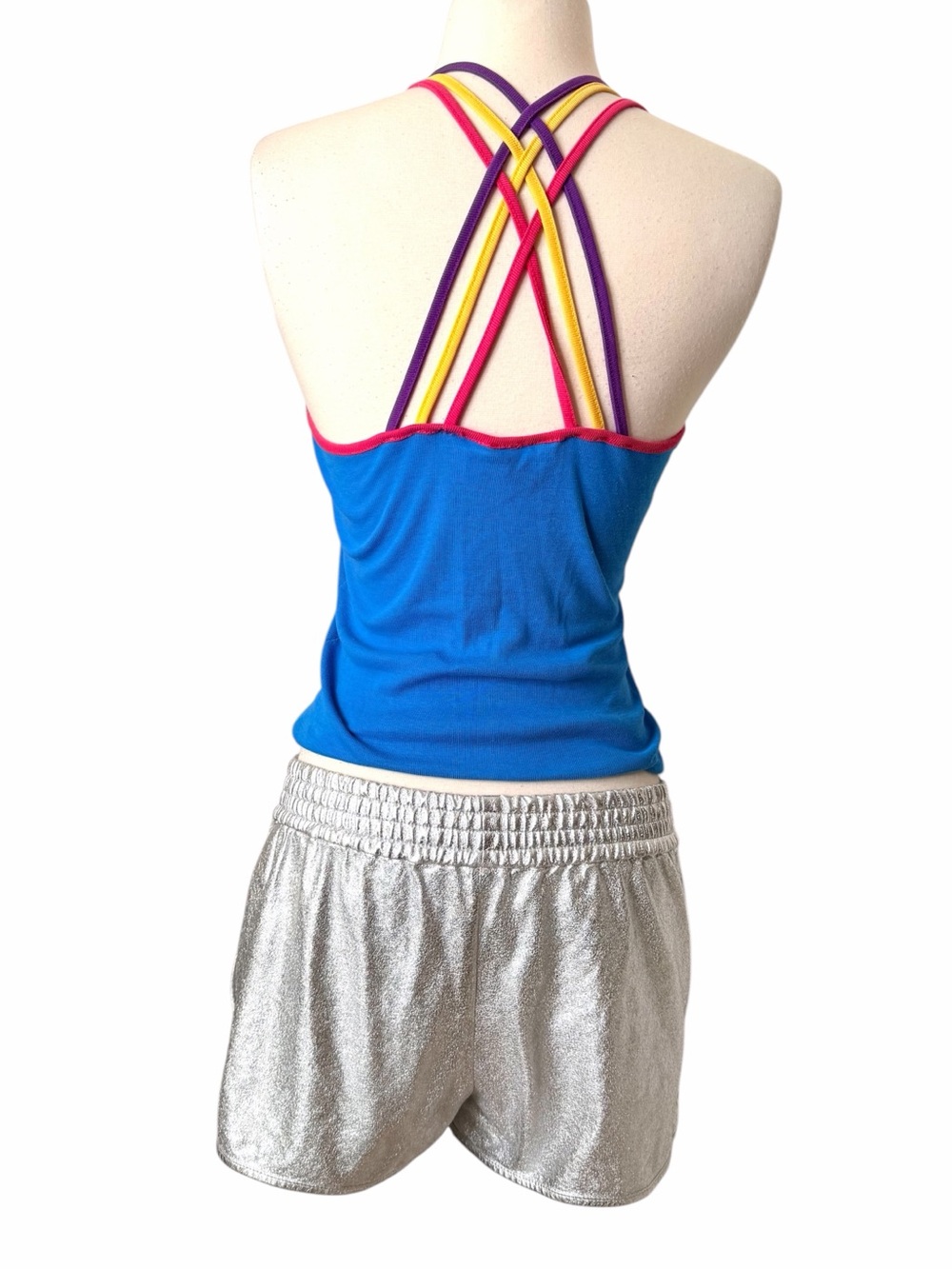 EXPRESS Vintage Silver Jogging Shorts . - Picture 7 of 8
